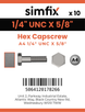 Simfix product label - 933UA414016-D
