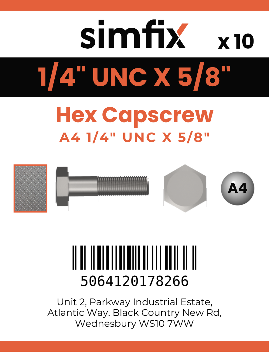Simfix product label - 933UA414016-D