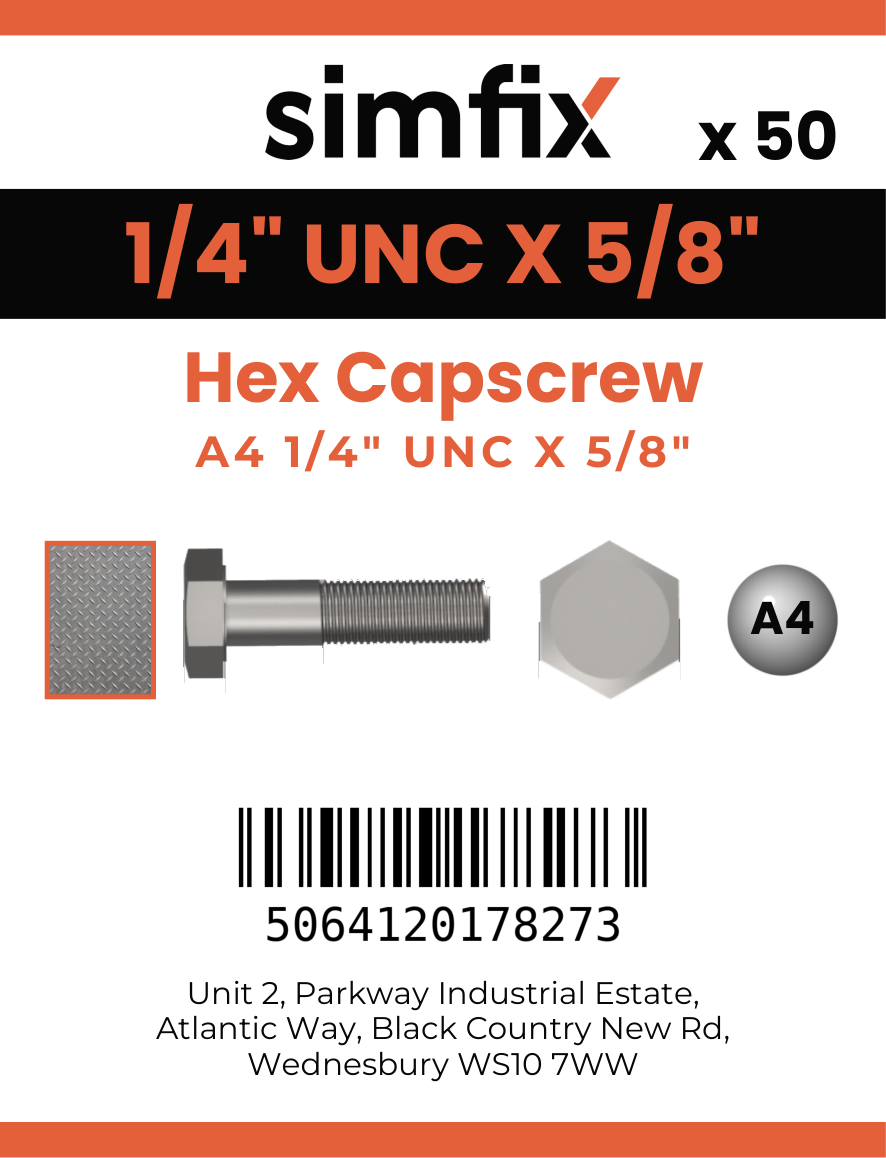Simfix product label - 933UA414016-T