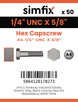 Simfix product label - 933UA414016-T