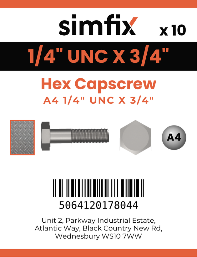 Simfix product label - 933UA414019-D