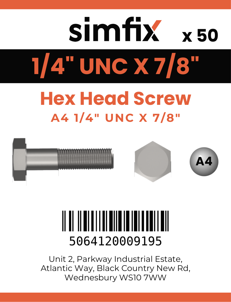 Simfix product label - 933UA414022-T