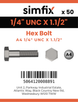 Simfix product label - 933UA414038-T