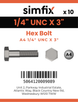 Simfix product label - 933UA414076-D