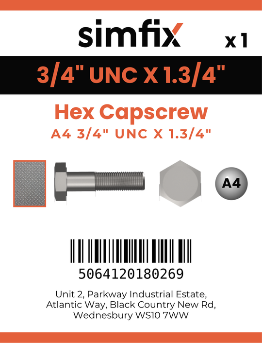 Simfix product label - 933UA434045-D