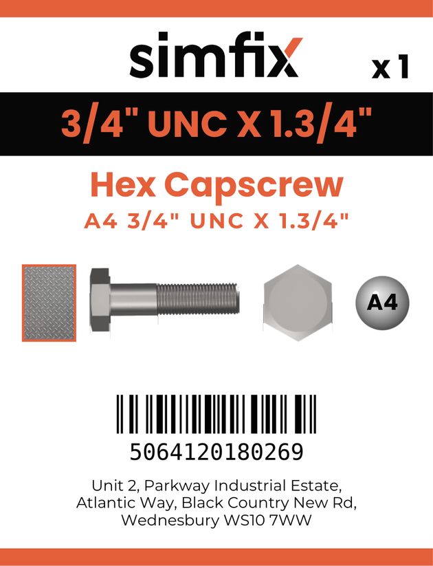Simfix product label - 933UA434045-D