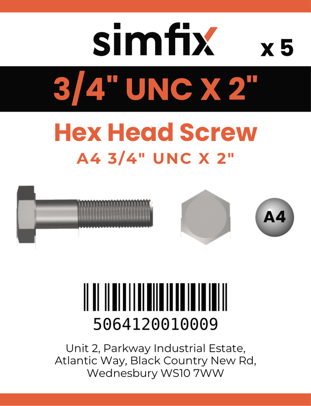 Simfix product label - 933UA434051-D