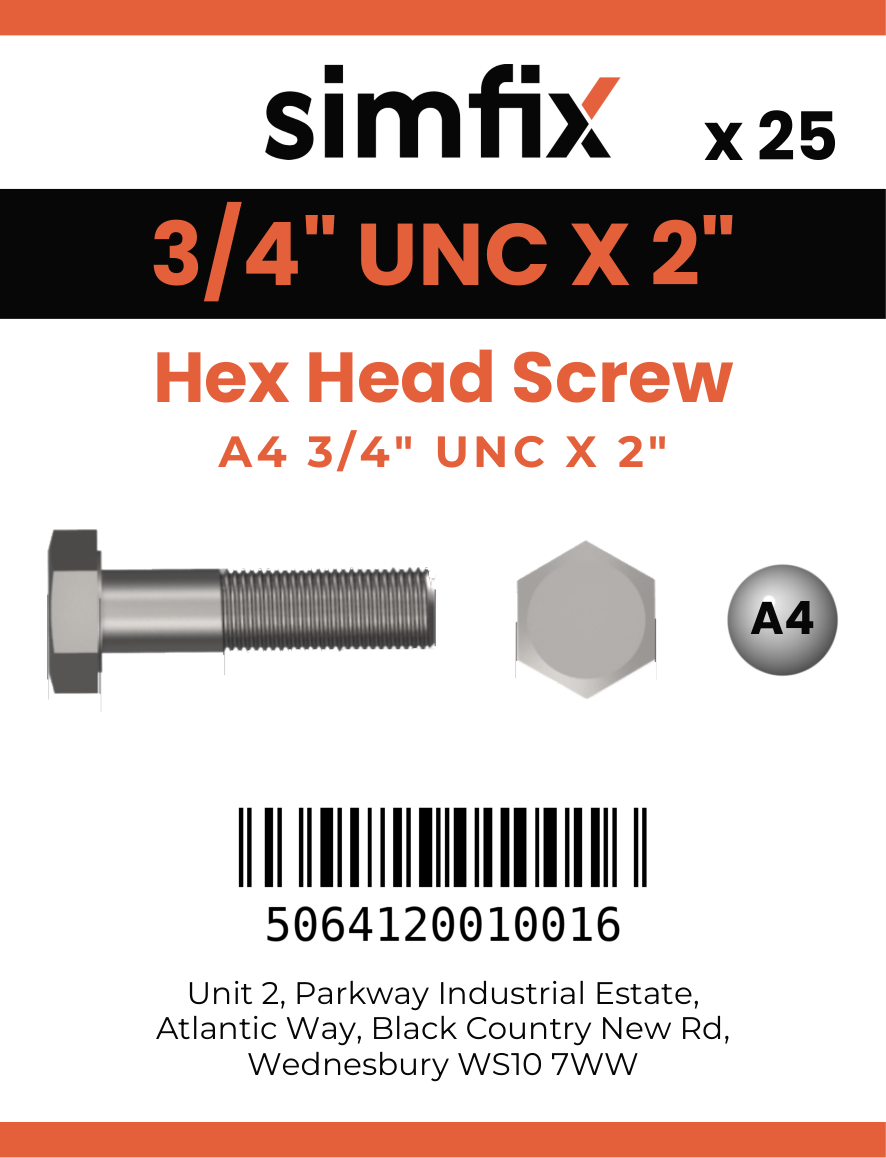 Simfix product label - 933UA434051-T