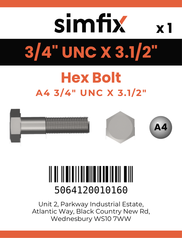 Simfix product label - 933UA434089-D