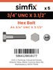 Simfix product label - 933UA434089-T