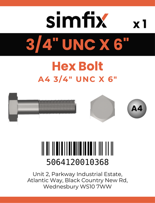 Simfix product label - 933UA434152-D