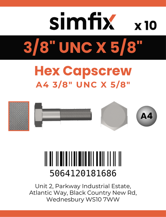 Simfix product label - 933UA438016-D