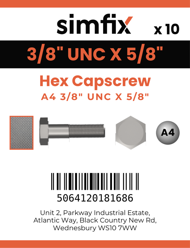 Simfix product label - 933UA438016-D