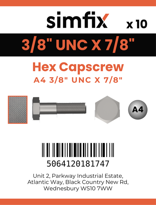 Simfix product label - 933UA438022-D