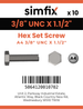 Simfix product label - 933UA438038-D
