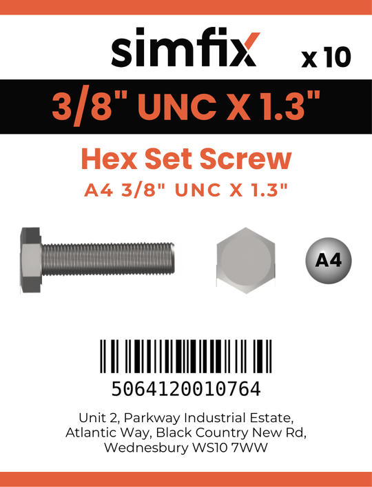 Simfix product label - 933UA438045-D