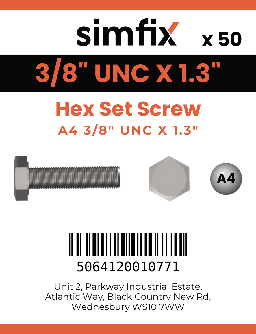 Simfix product label - 933UA438045-T