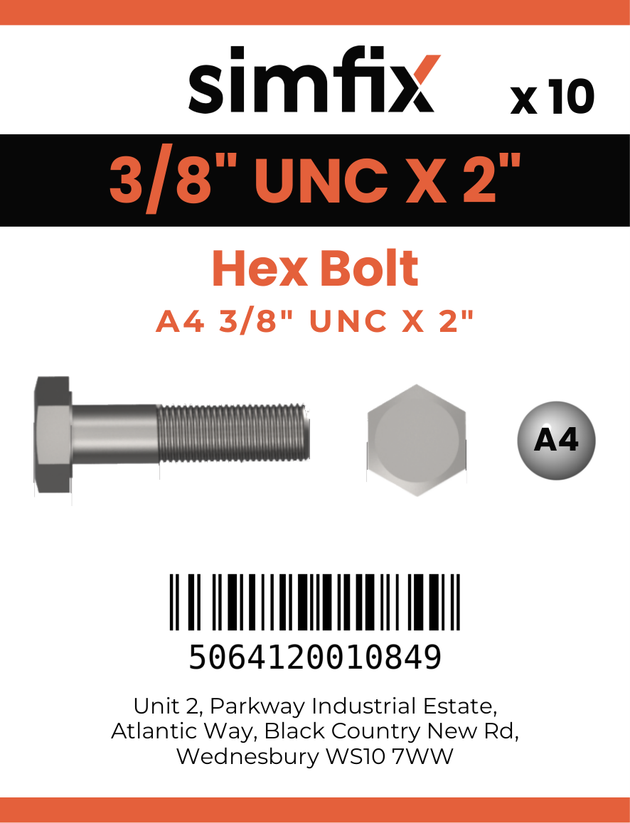 Simfix product label - 933UA438051-D