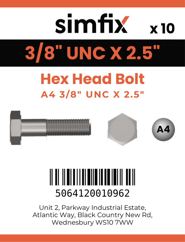 Simfix product label - 933UA438064-D