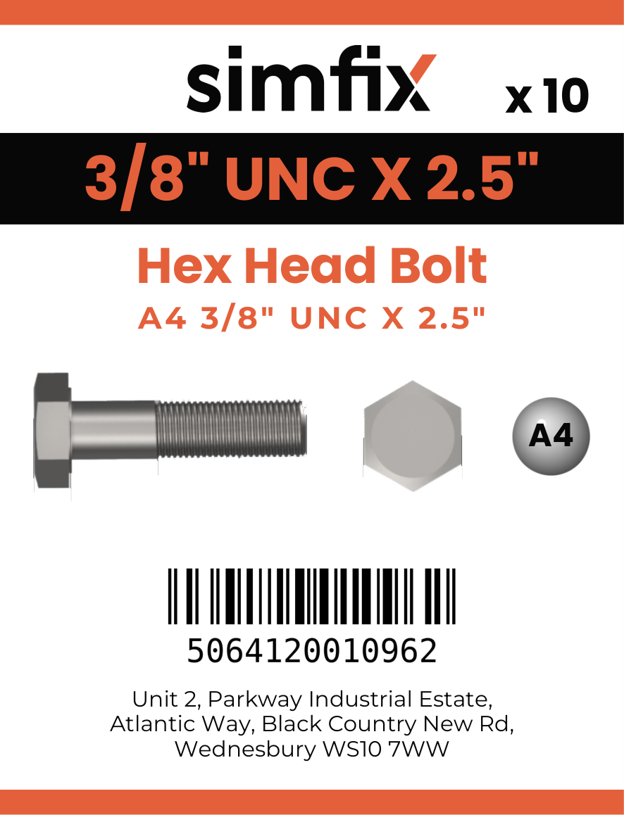 Simfix product label - 933UA438064-D