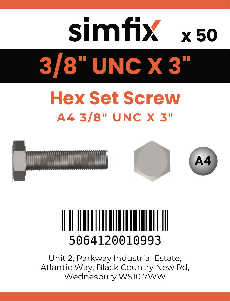 Simfix product label - 933UA438076-T