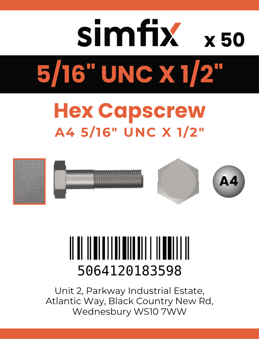 Simfix product label - 933UA4516013-T