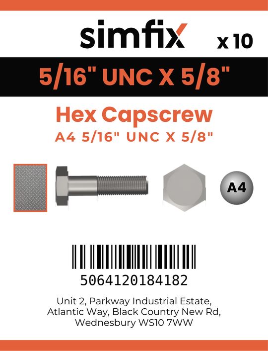 Simfix product label - 933UA4516016-D