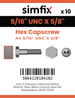 Simfix product label - 933UA4516016-D