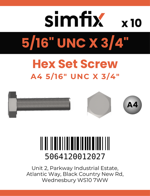 Simfix product label - 933UA4516019-D