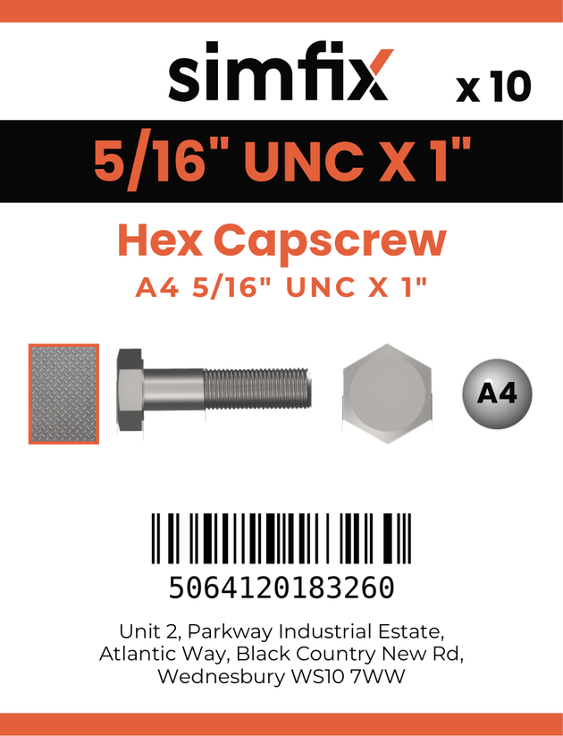 Simfix product label - 933UA4516025-D