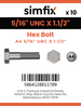 Simfix product label - 933UA4516038-D