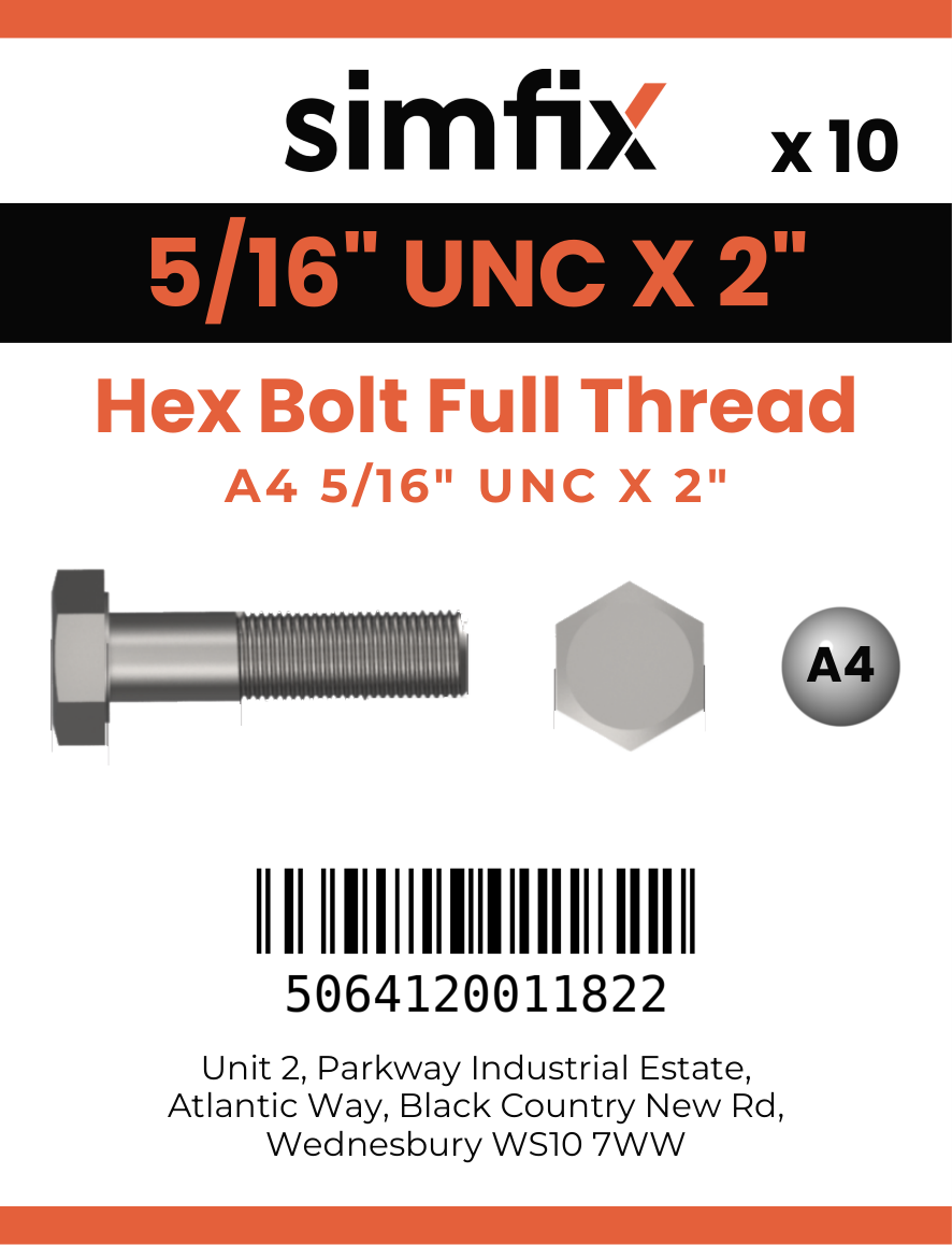 Simfix product label - 933UA4516051-D