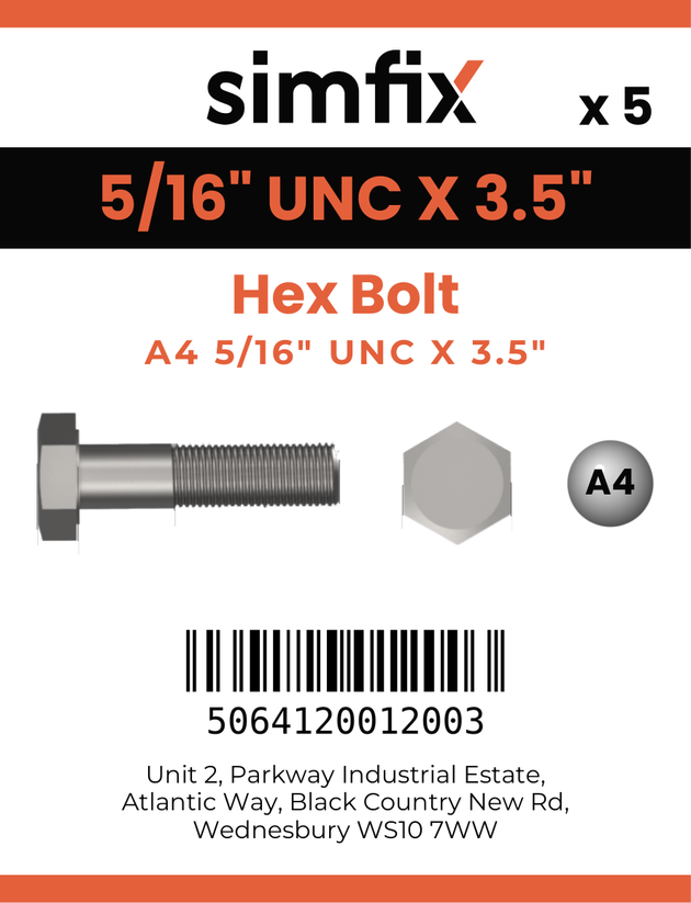 Simfix product label - 933UA4516089-D