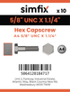 Simfix product label - 933UA458032-T