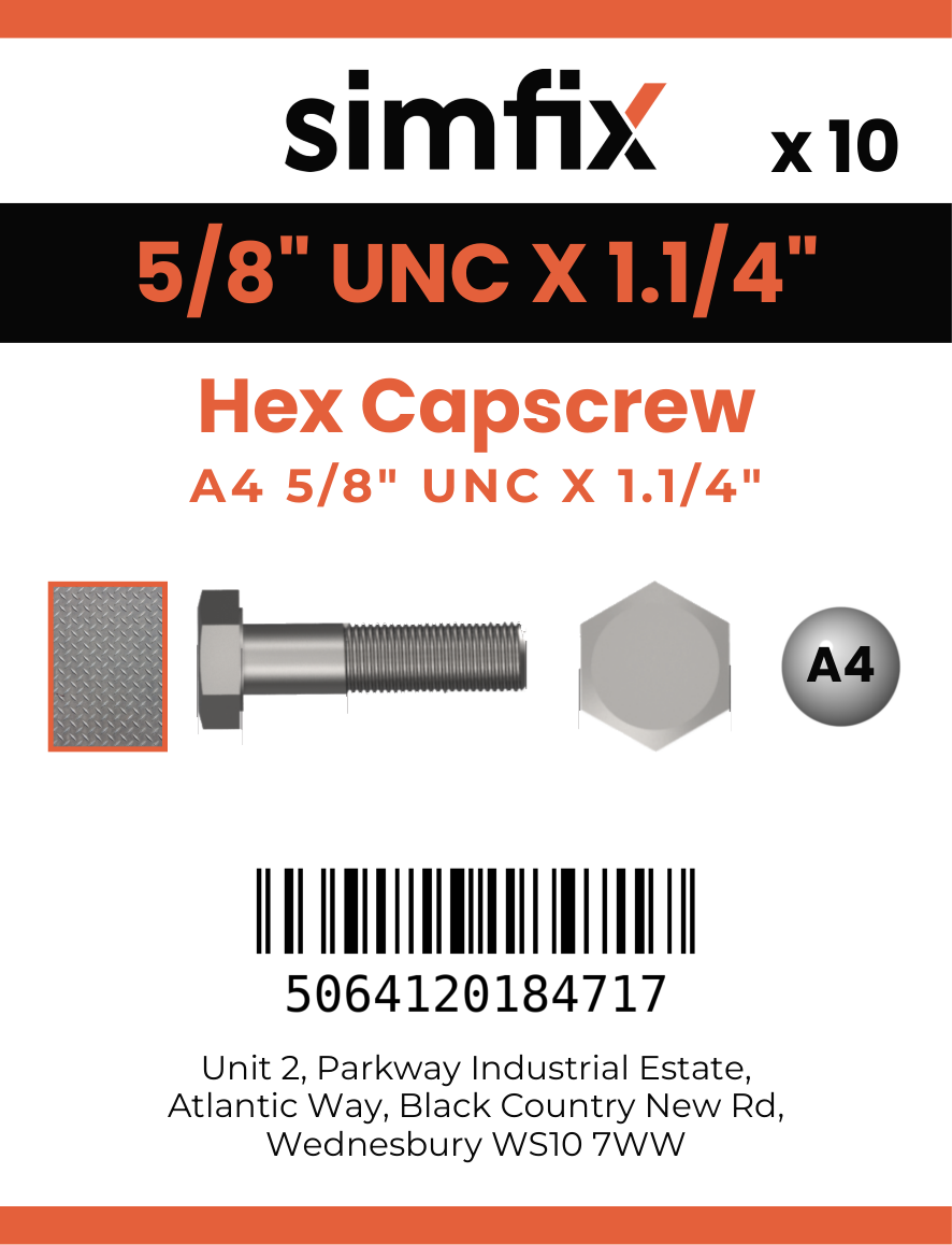 Simfix product label - 933UA458032-T