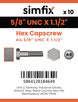 Simfix product label - 933UA458038-D