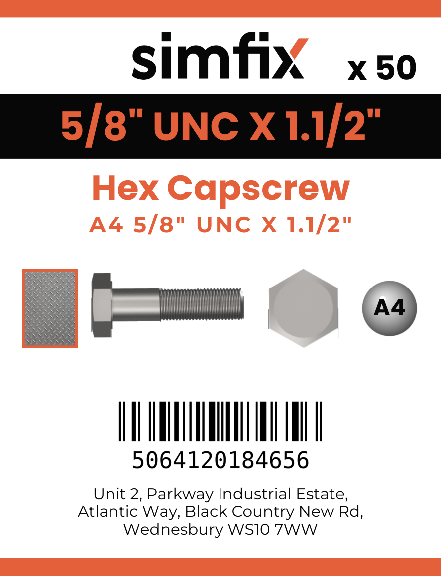 Simfix product label - 933UA458038-T