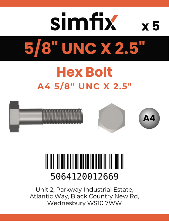 Simfix product label - 933UA458064-D