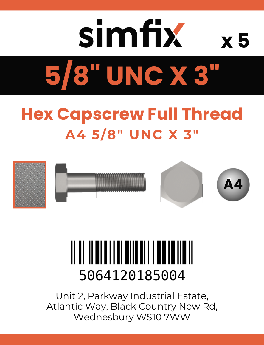 Simfix product label - 933UA458076-D