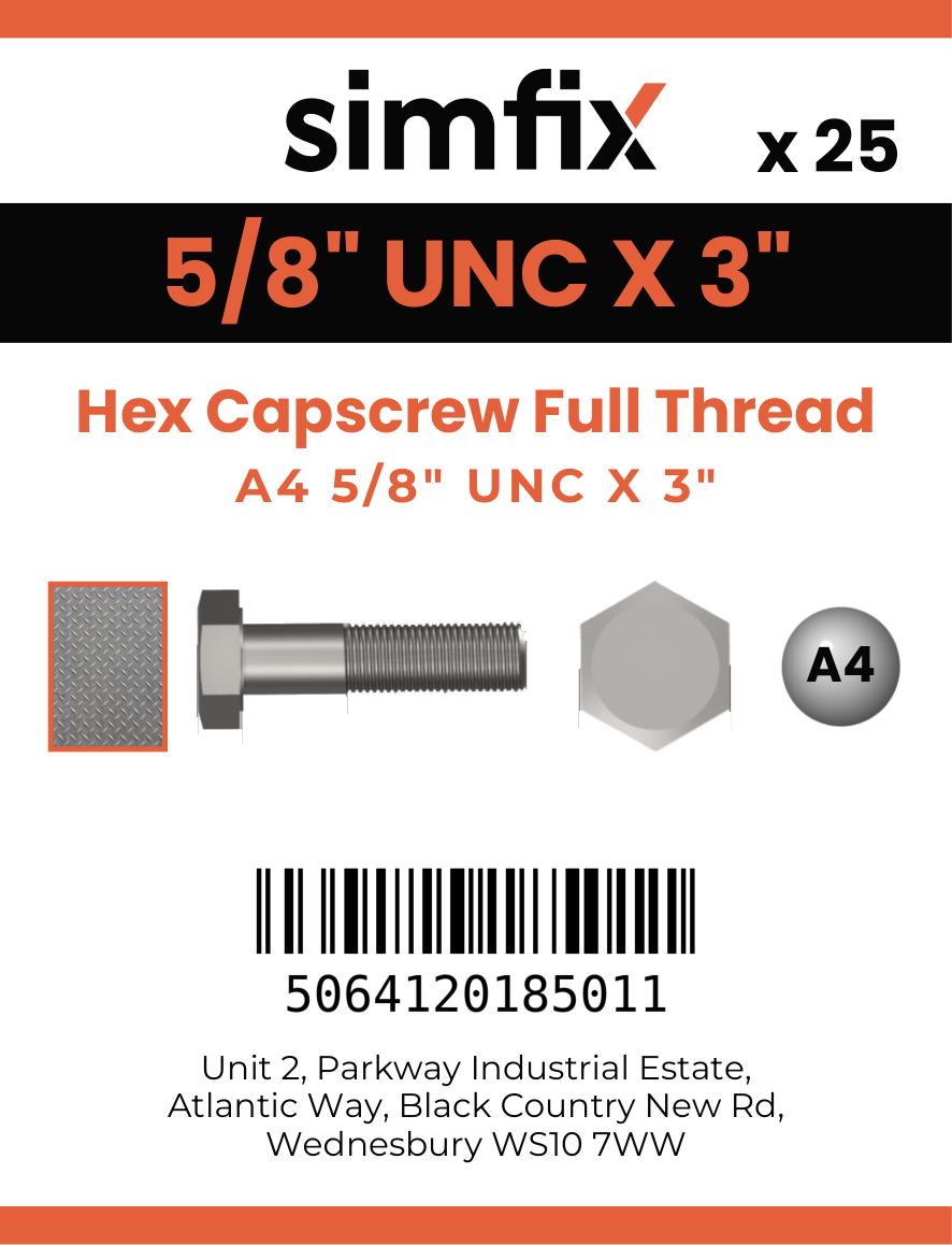 Simfix product label - 933UA458076-T