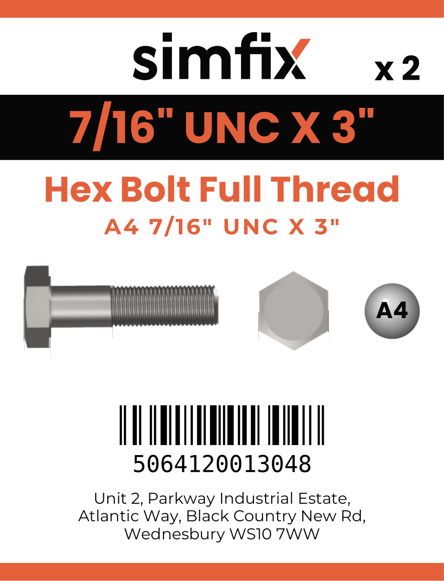 Simfix product label - 933UA4716076-D