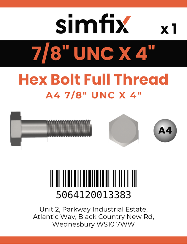 Simfix product label - 933UA478102-D