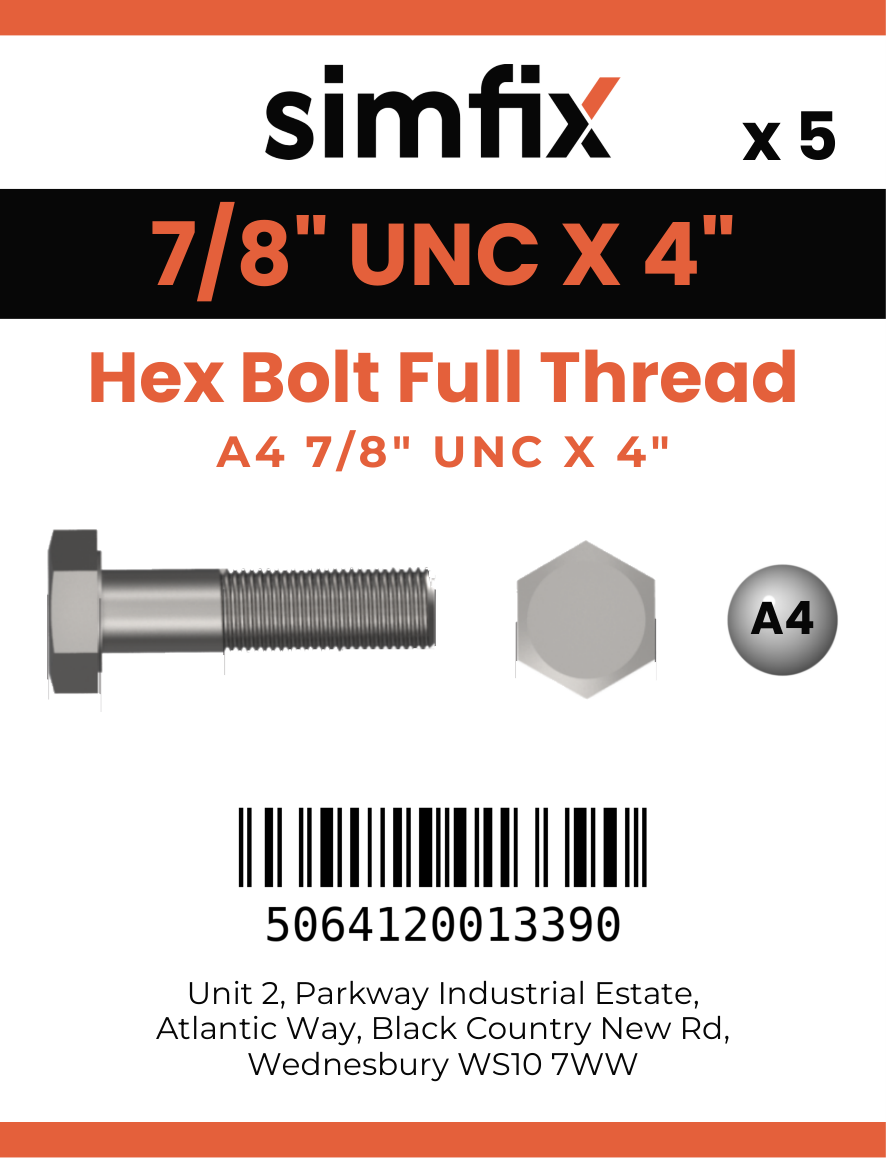Simfix product label - 933UA478102-T