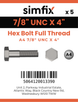 Simfix product label - 933UA478102-T