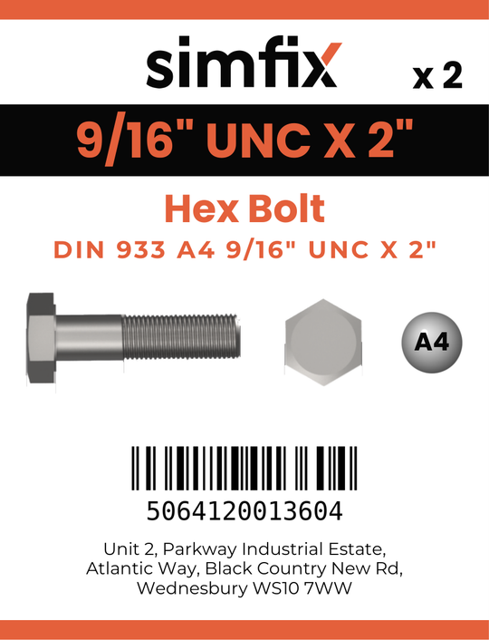 Simfix product label - 933UA4916051-D