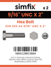 Simfix product label - 933UA4916051-D