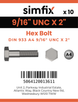 Simfix product label - 933UA4916051-T