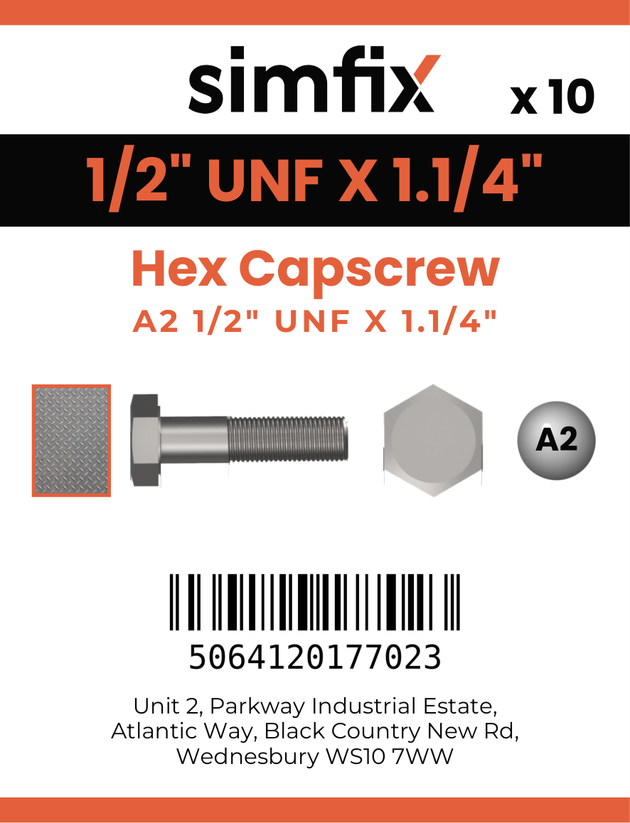 Simfix product label - 933UFA212032-D