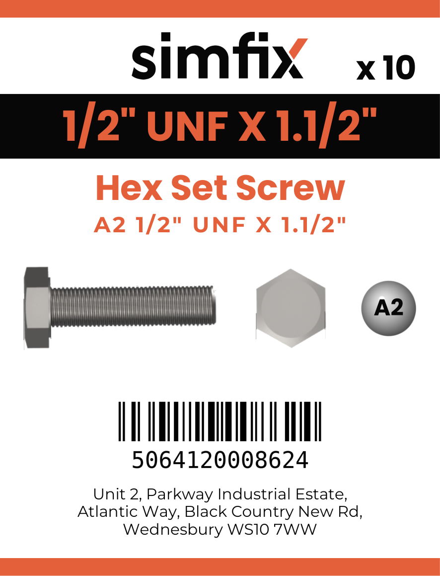Simfix product label - 933UFA212038-D