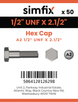 Simfix product label - 933UFA212064-T